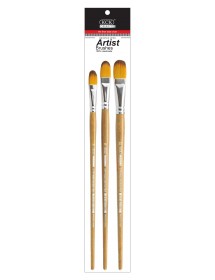 KCK PREMIUM NYLON LONG HANDLE ARTIST BRUSH - BR LH08